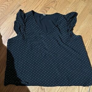 Old Navy soft polka dot sleeveless blouse XL